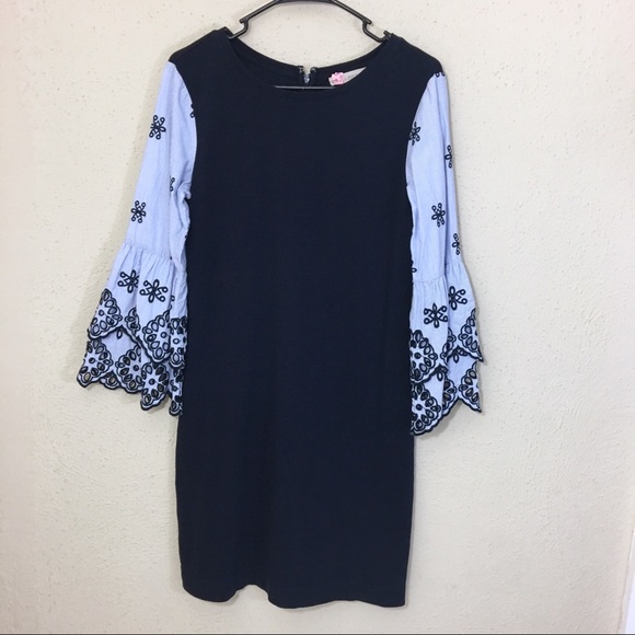 LOFT Dresses & Skirts - LOFT Sweatshirt Dress with Ruffled Bell Sleeves S
